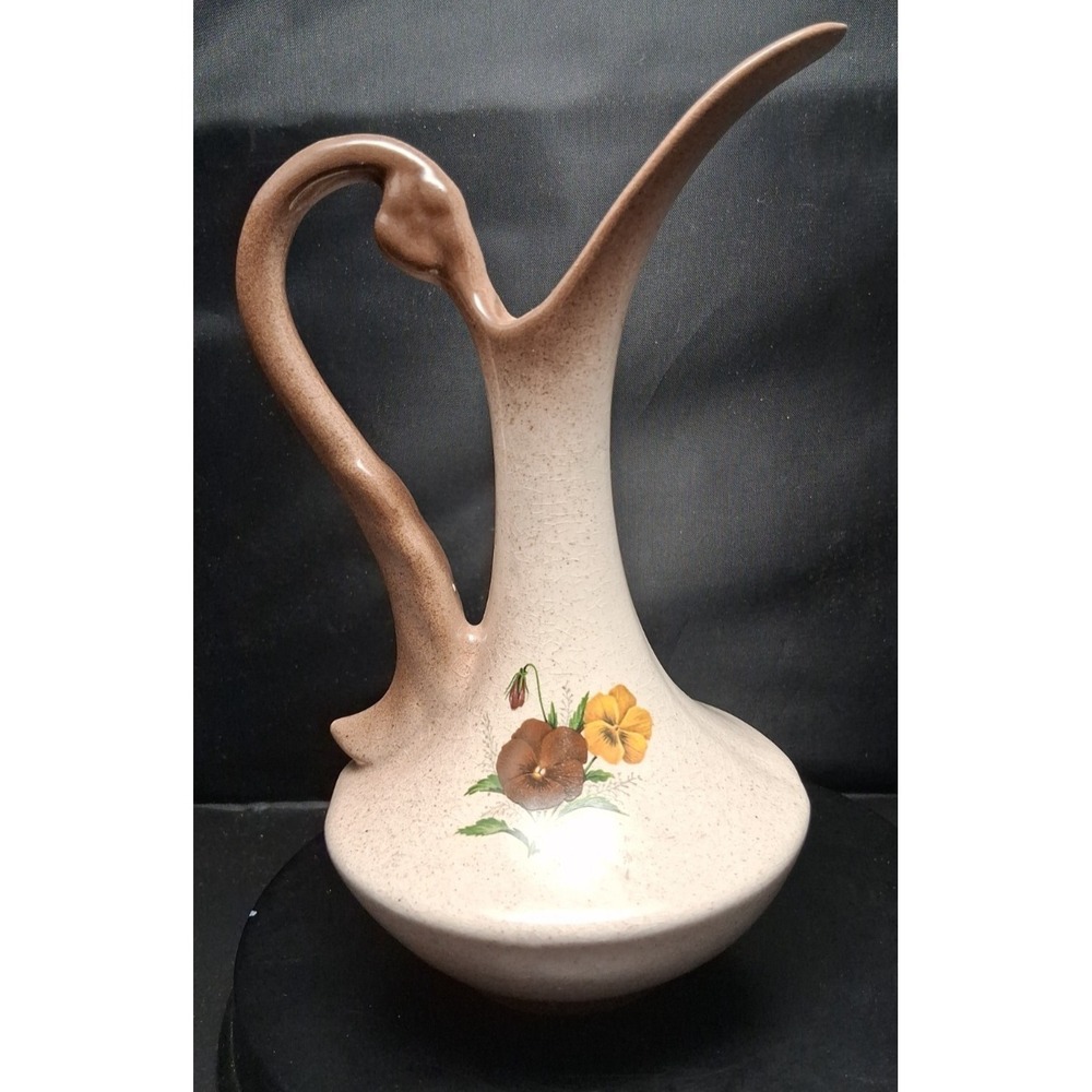 Vintage‎ Ceramic Pitcher or Vase with Floral Design